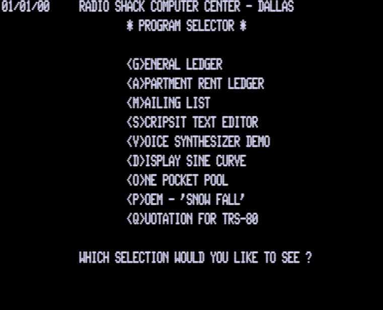 Screen shot